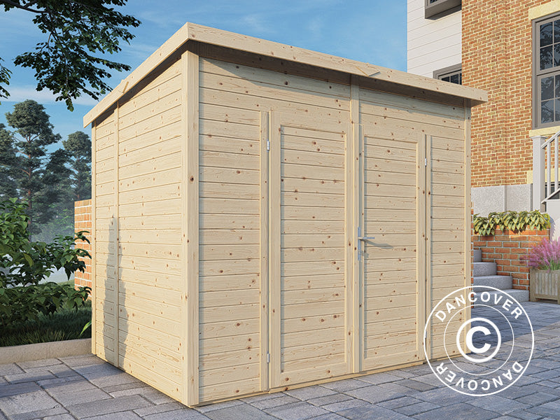 Redskabsskur i træ, Bertilo Timmo 4, 2,39x1,81x2,1m, 4,32m²