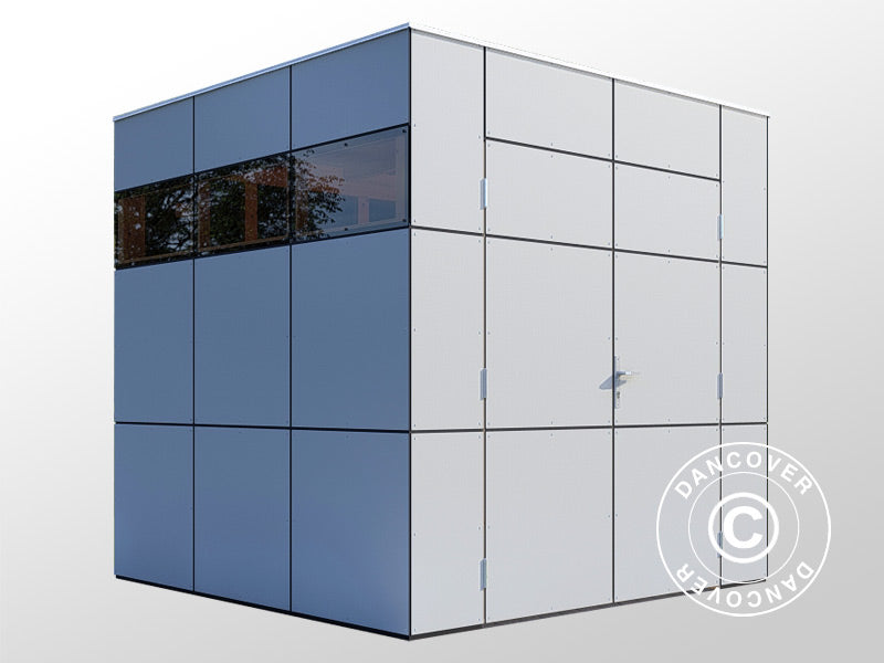 Redskabsskur i træ, Bertilo HPL 1, 2,3x2,28x2,3m, 5,24m², Antracit/Grå