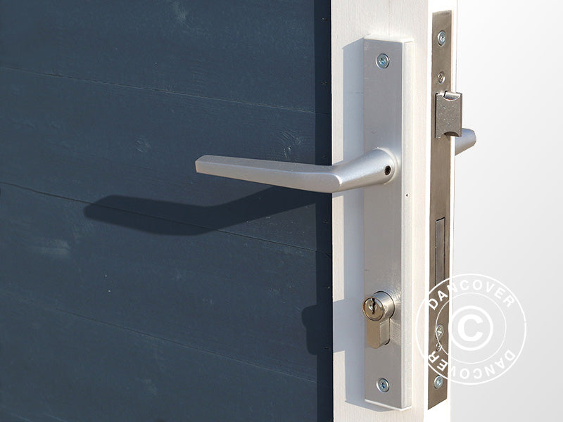 Redskabsskur i træ, Bertilo Concept, 2,34x2,97x2,27m, 7m², Antracit